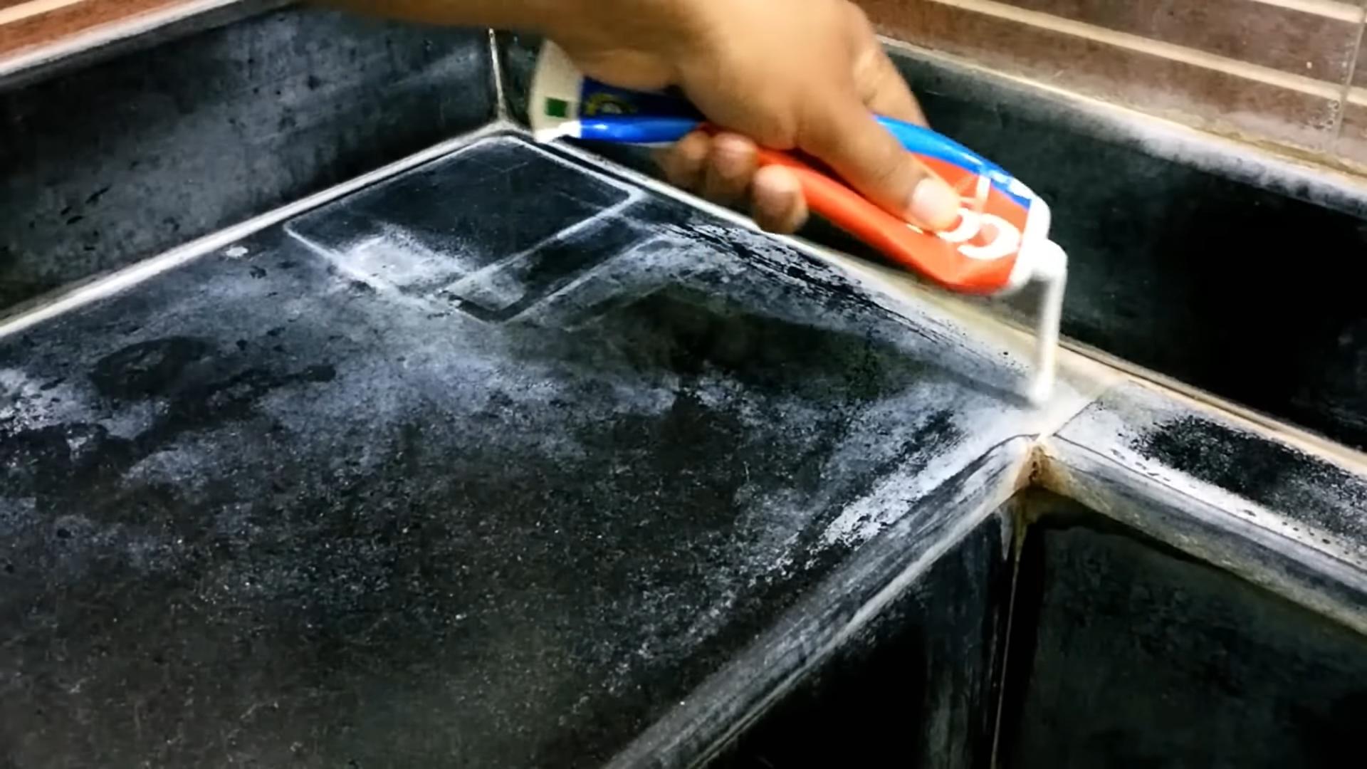 Toothpaste stain removal hacks