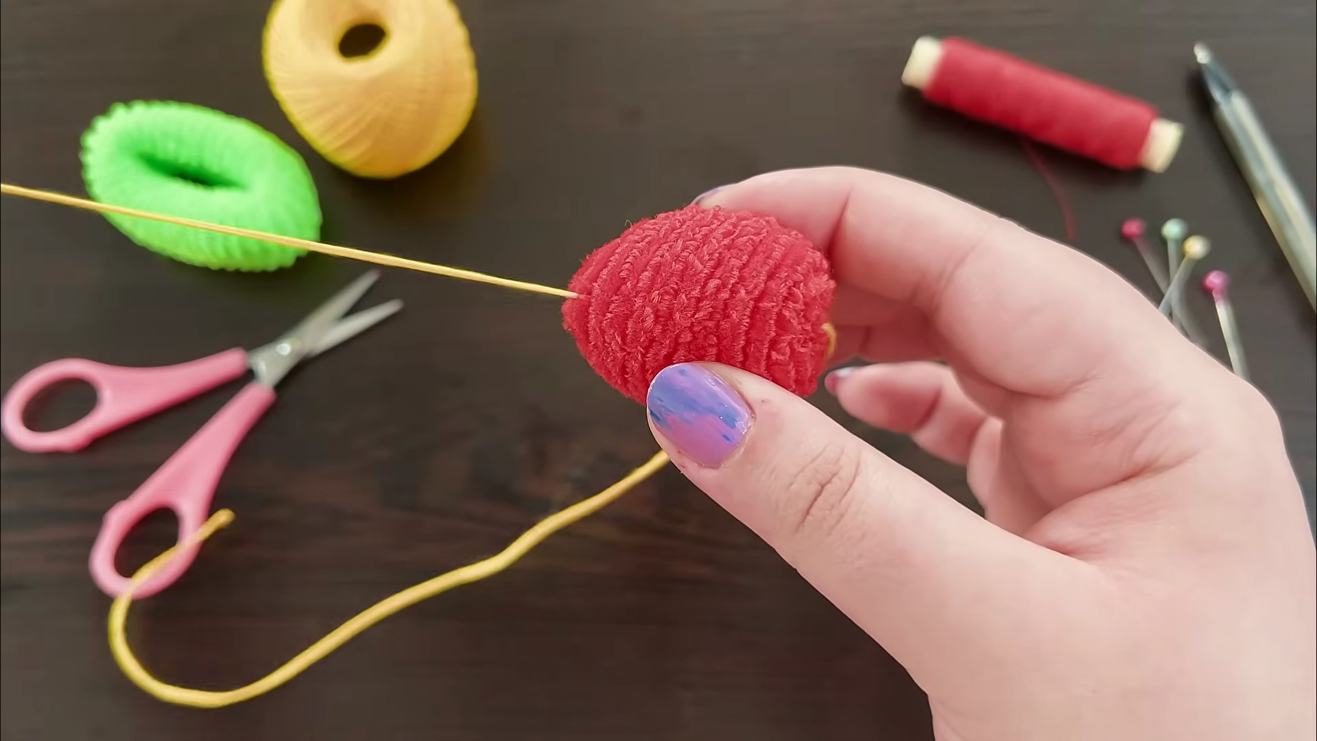 DIY Strawberry Keychain