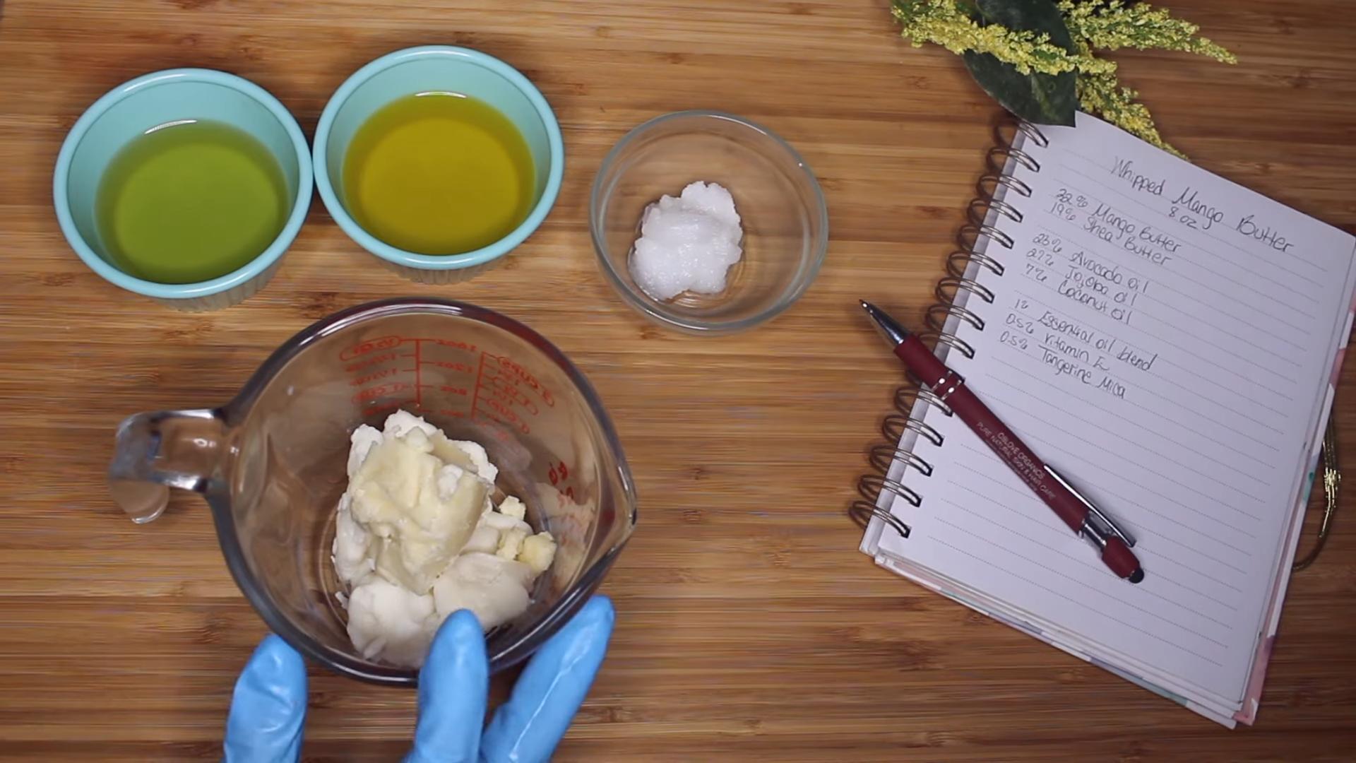 DIY mango body butter
