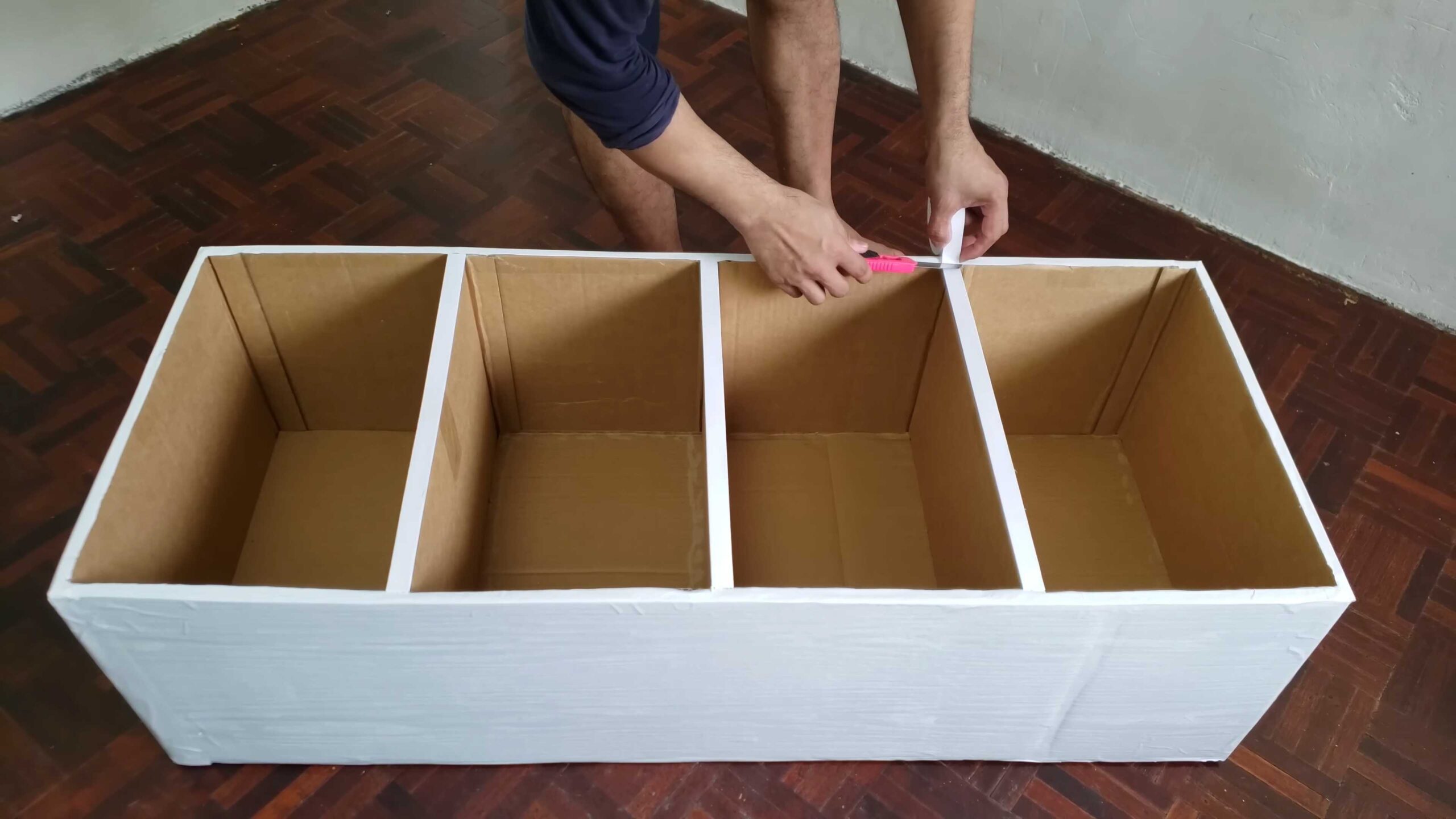 DIY Cardboard Wardrobe