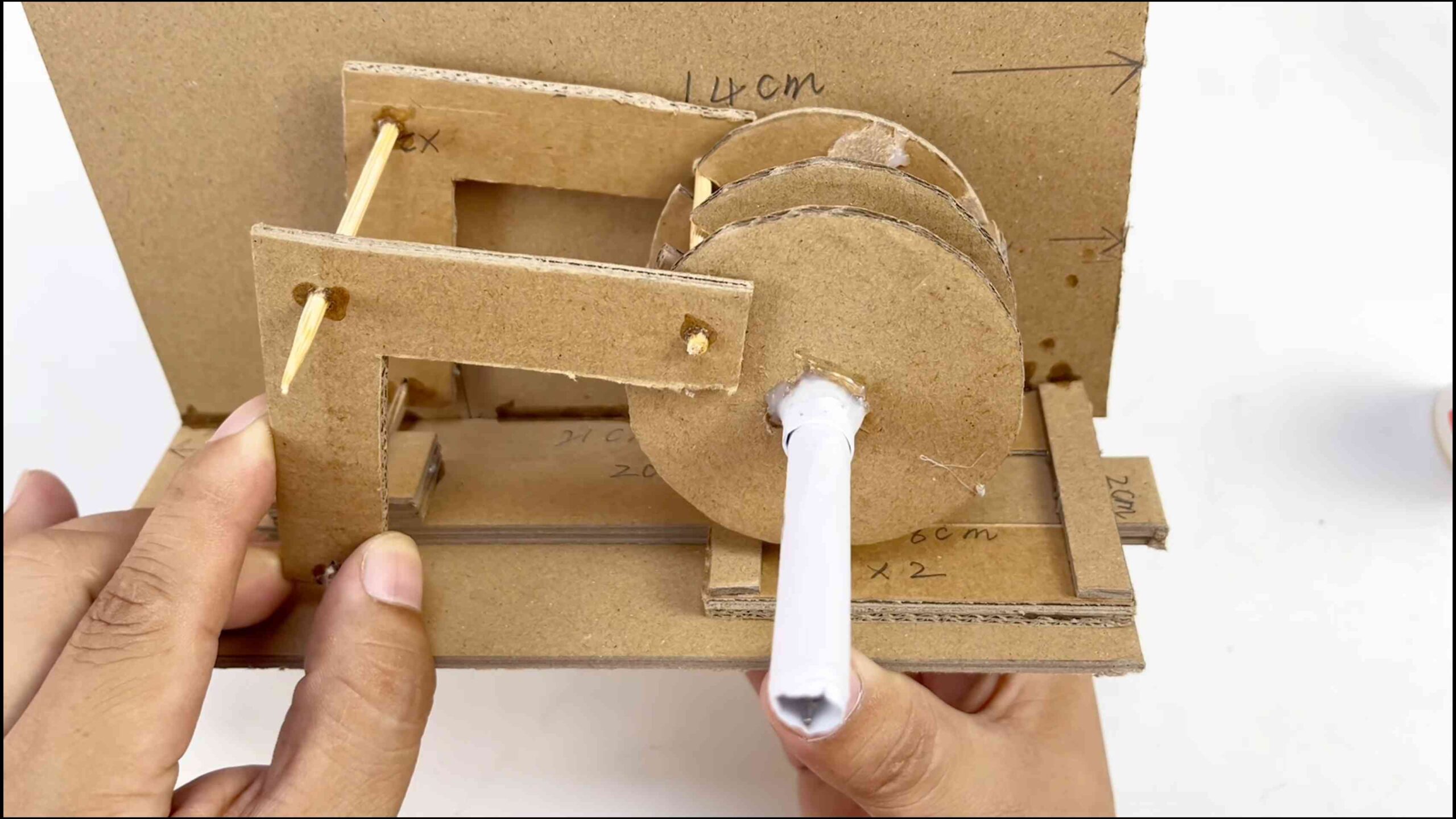 Cardboard safe DIY combination lock